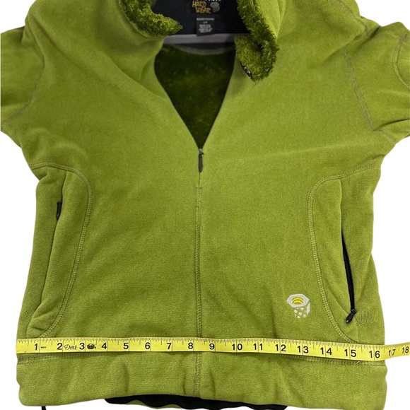 Green Mountain Hardwear Velour Fuzzy Outdoor Hiking Jacket small Chartreuse - Picture 13 of 14